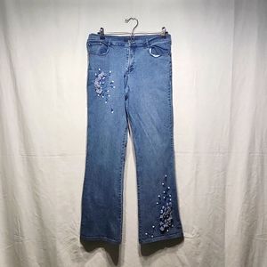 Embellished Denim Jeans